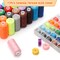 72 Pieces Bobbins Sewing Thread Kits, 437 Yards Per Thread Spools, Prewound Bobbin with Case 36 Colors Sewing Supplies for Hand & Machine Sewing, Emergency and Travel, DIY and Home